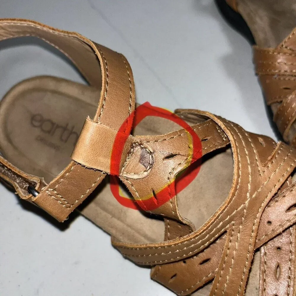 Earth Origins Sellie Strappy Sandal Tan Size 9